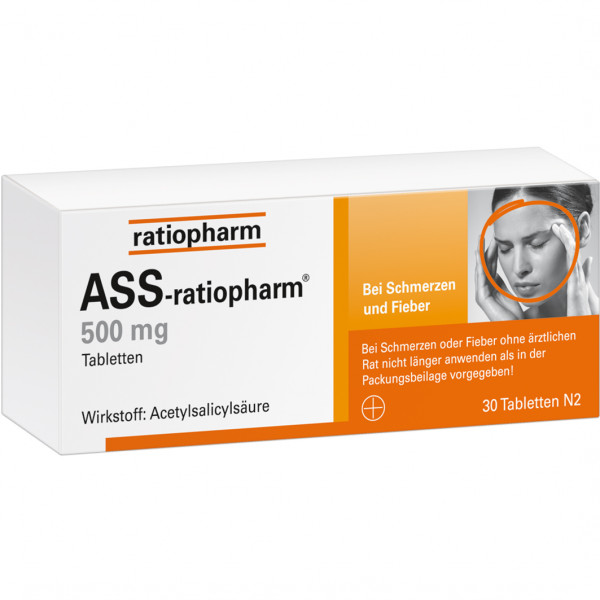 Abbildung für ASS-ratiopharm 500 mg Tabletten