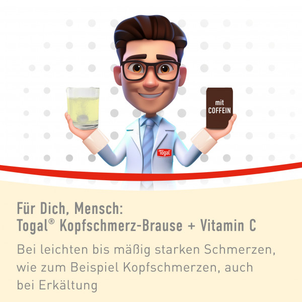 Abbildung für TOGAL Kopfschmerz-Brause + Vit.C Brausetabletten