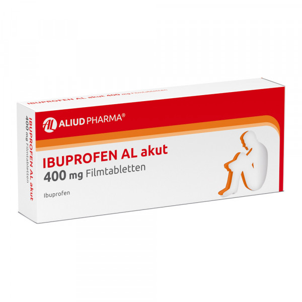 Abbildung für Ibuprofen AL akut 400 mg Filmtabletten bei akuten Schmerzen