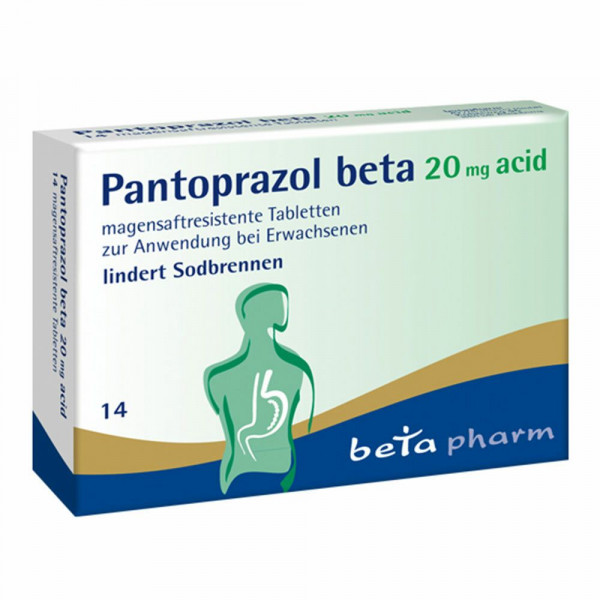 Abbildung für PANTOPRAZOL beta 20 mg acid magensaftres.Tabletten