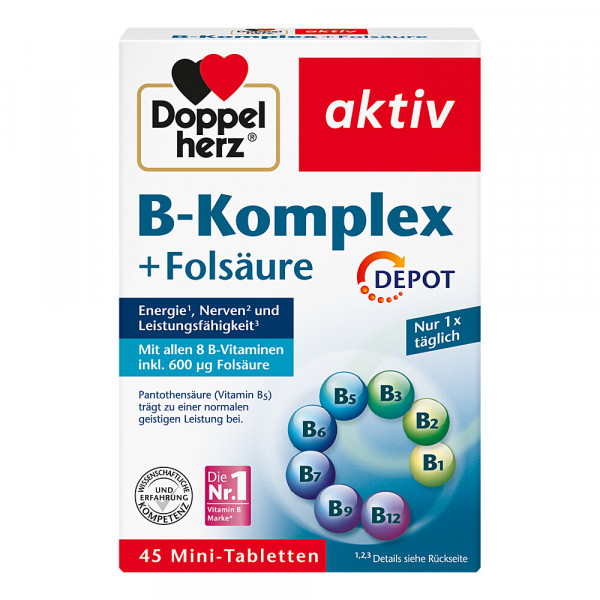 Abbildung für DOPPELHERZ B-Komplex+Folsäure Tabletten
