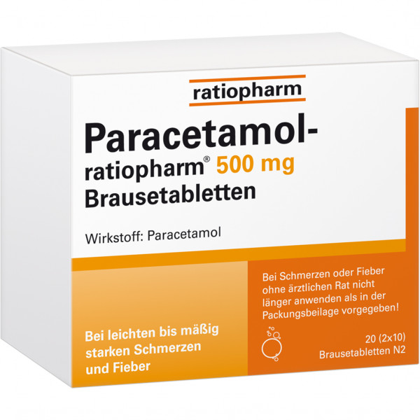 Abbildung für PARACETAMOL-ratiopharm 500 mg Brausetabletten