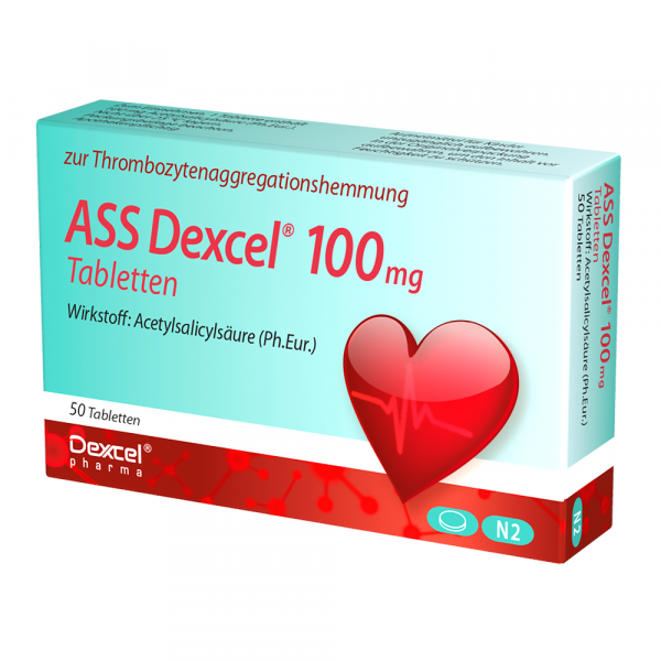 Abbildung für ASS Dexcel 100 mg Tabletten