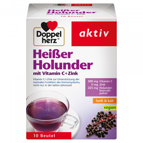 Abbildung für DOPPELHERZ heißer Holunder m.Vit.C+Zink Granulat
