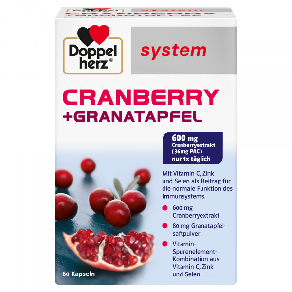 Abbildung für DOPPELHERZ Cranberry+Granatapfel system Kapseln