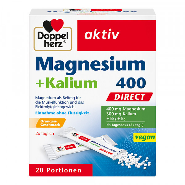 Abbildung für DOPPELHERZ Magnesium+Kalium DIRECT Portionsbeutel