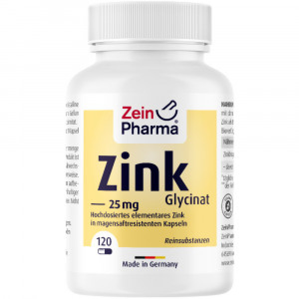 Abbildung für ZINK CHELAT 25 mg in magensaftresist.veg.Kaps.