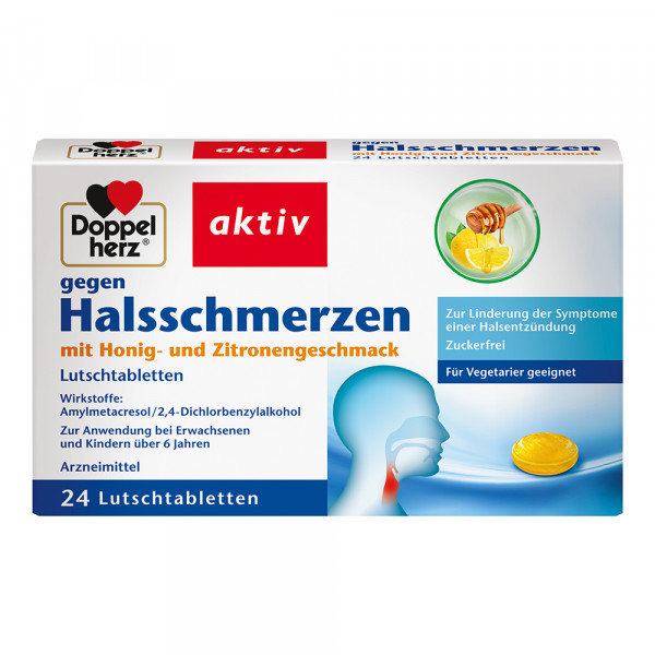 Abbildung für DOPPELHERZ gegen Halsschmerzen Lutschtabletten