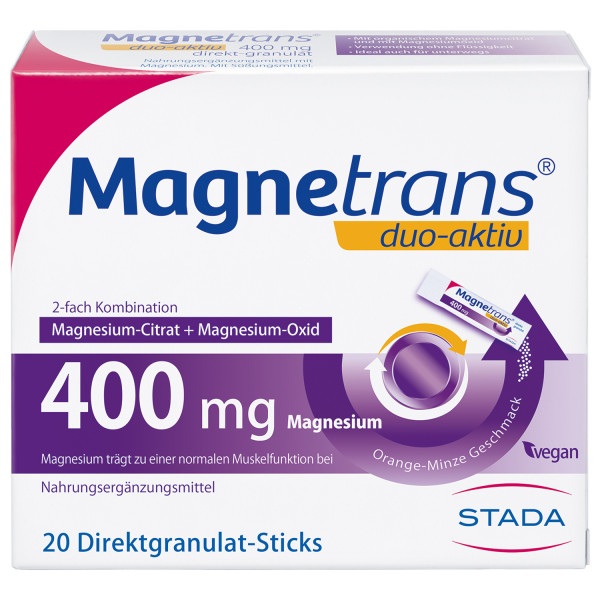 Abbildung für MAGNETRANS duo-aktiv 400 mg Sticks