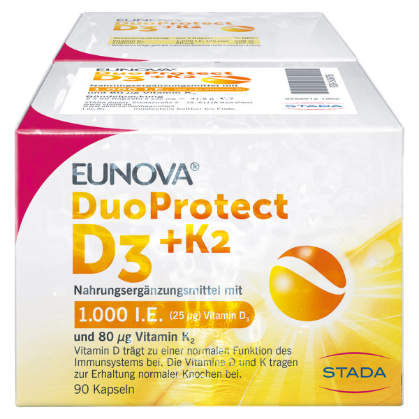 Abbildung für EUNOVA DuoProtect D3+K2 1.000 I.E./80 μg Kps.Kombi