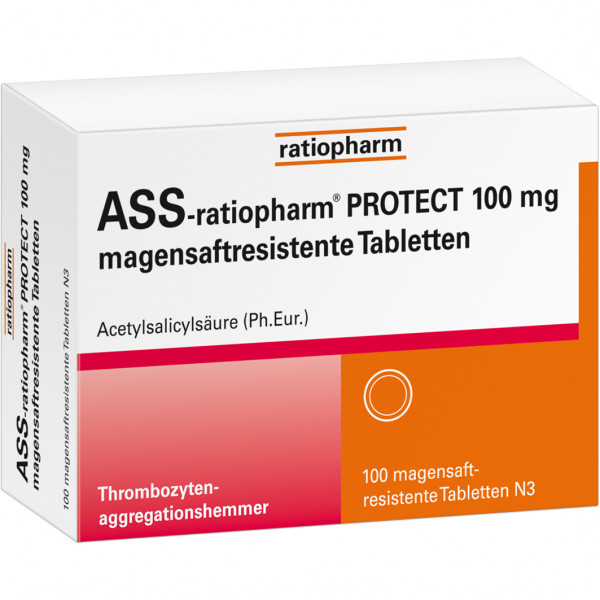 Abbildung für ASS-ratiopharm PROTECT 100 mg magensaftr.Tabletten