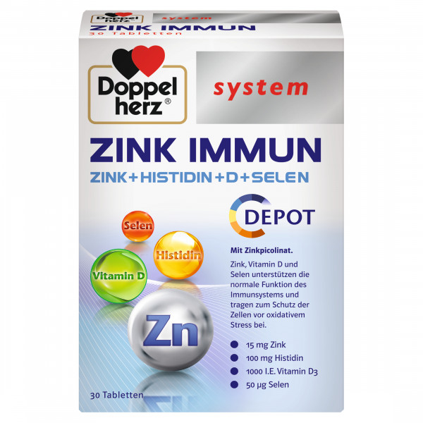 Abbildung für DOPPELHERZ Zink Immun Depot system Tabletten
