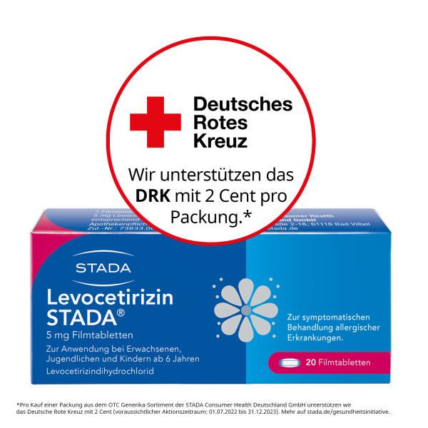 Abbildung für LEVOCETIRIZIN STADA 5 mg Filmtabletten