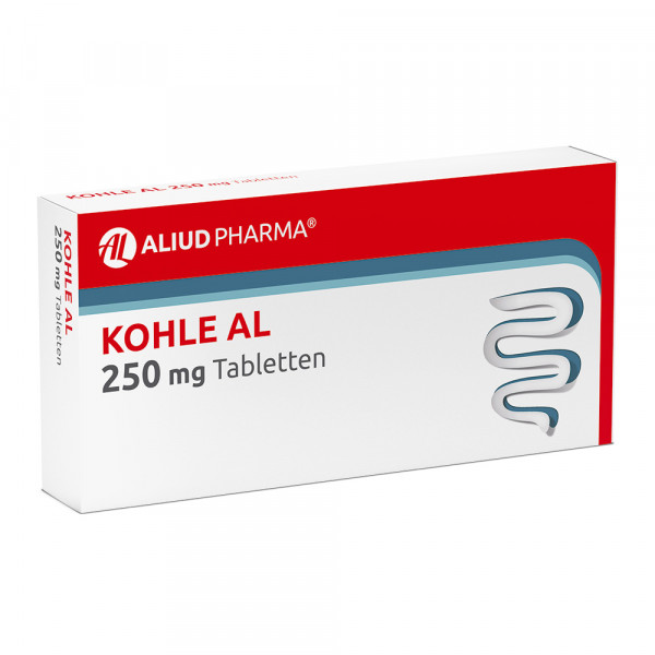 Abbildung für Kohle AL 250 mg Tabletten bei Durchfall