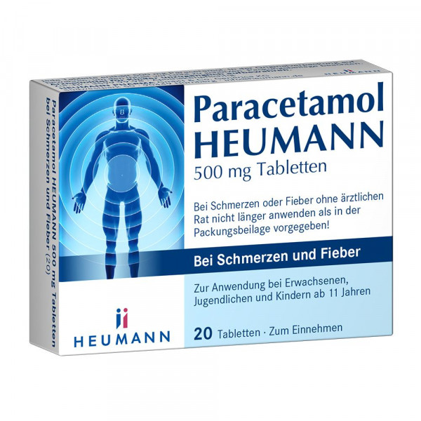 Abbildung für PARACETAMOL HEUMANN 500mg Tab.b.Schmerzen u.Fieber