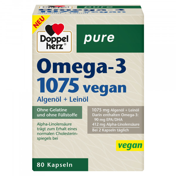 Abbildung für DOPPELHERZ Omega-3 1075 vegan pure Kapseln