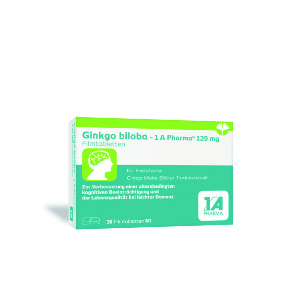 Abbildung für GINKGO BILOBA-1A Pharma 120 mg Filmtabletten