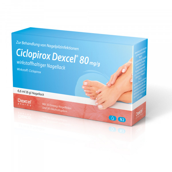 Abbildung für CICLOPIROX Dexcel gegen Nagelpilz 80 mg/g wirkstoffhaltiger Nagellack