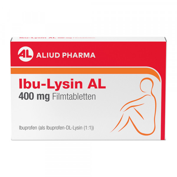 Abbildung für Ibu-Lysin AL 400 mg Filmtabletten bei akuten Schmerzen
