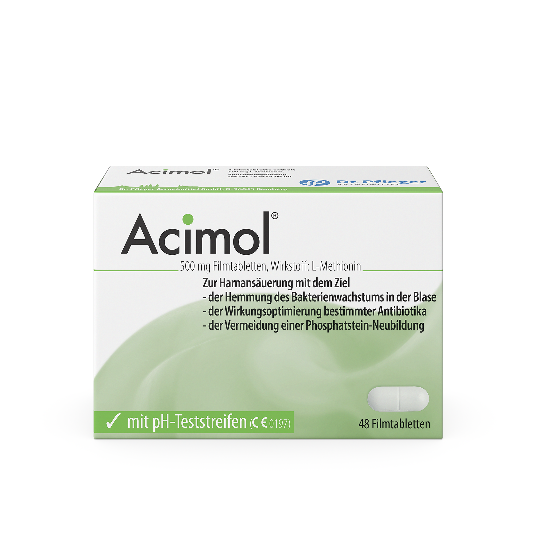 Abbildung für ACIMOL mit pH Teststreifen Filmtabletten