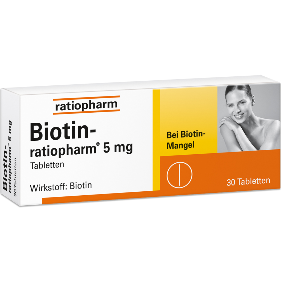 Abbildung für BIOTIN-RATIOPHARM 5 mg Tabletten