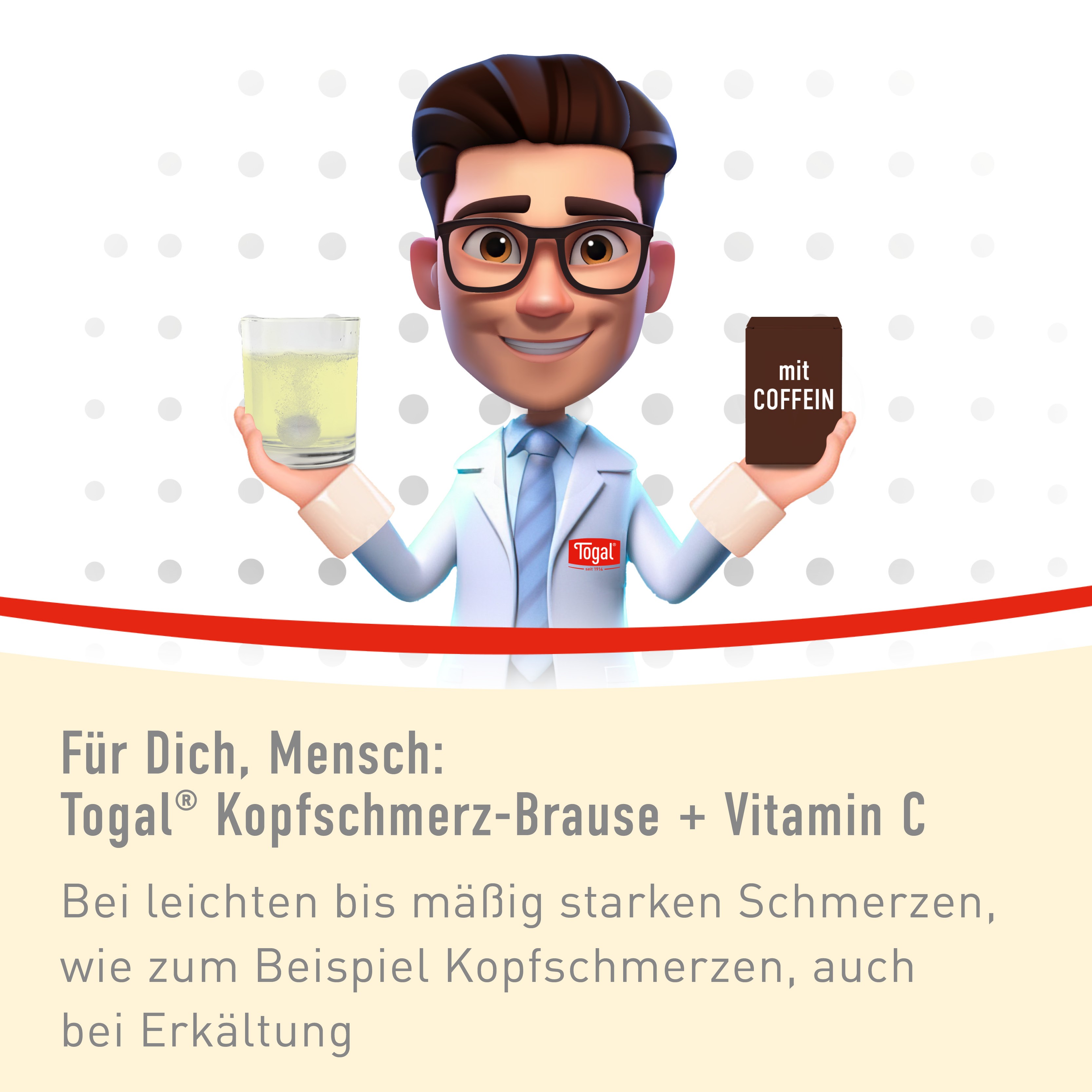 Abbildung für TOGAL Kopfschmerz-Brause + Vit.C Brausetabletten