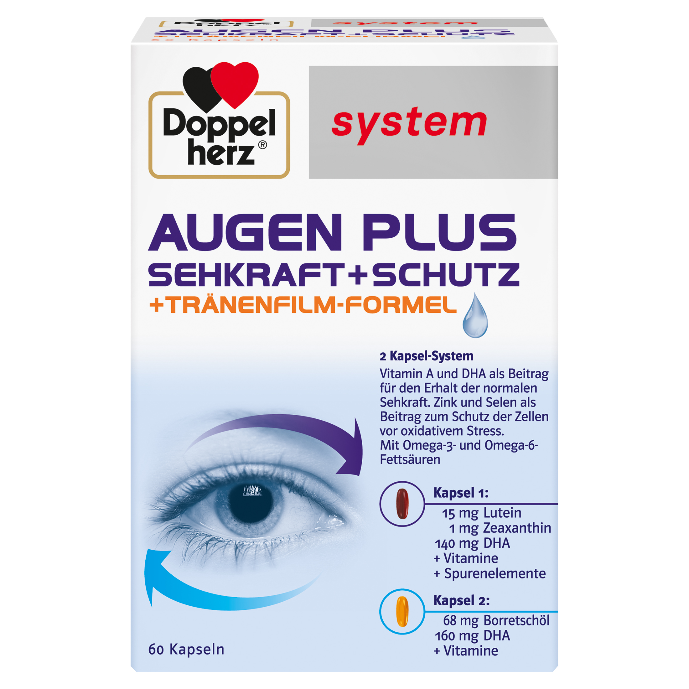 Abbildung für DOPPELHERZ Augen plus Sehkraft+Schutz system Kaps.