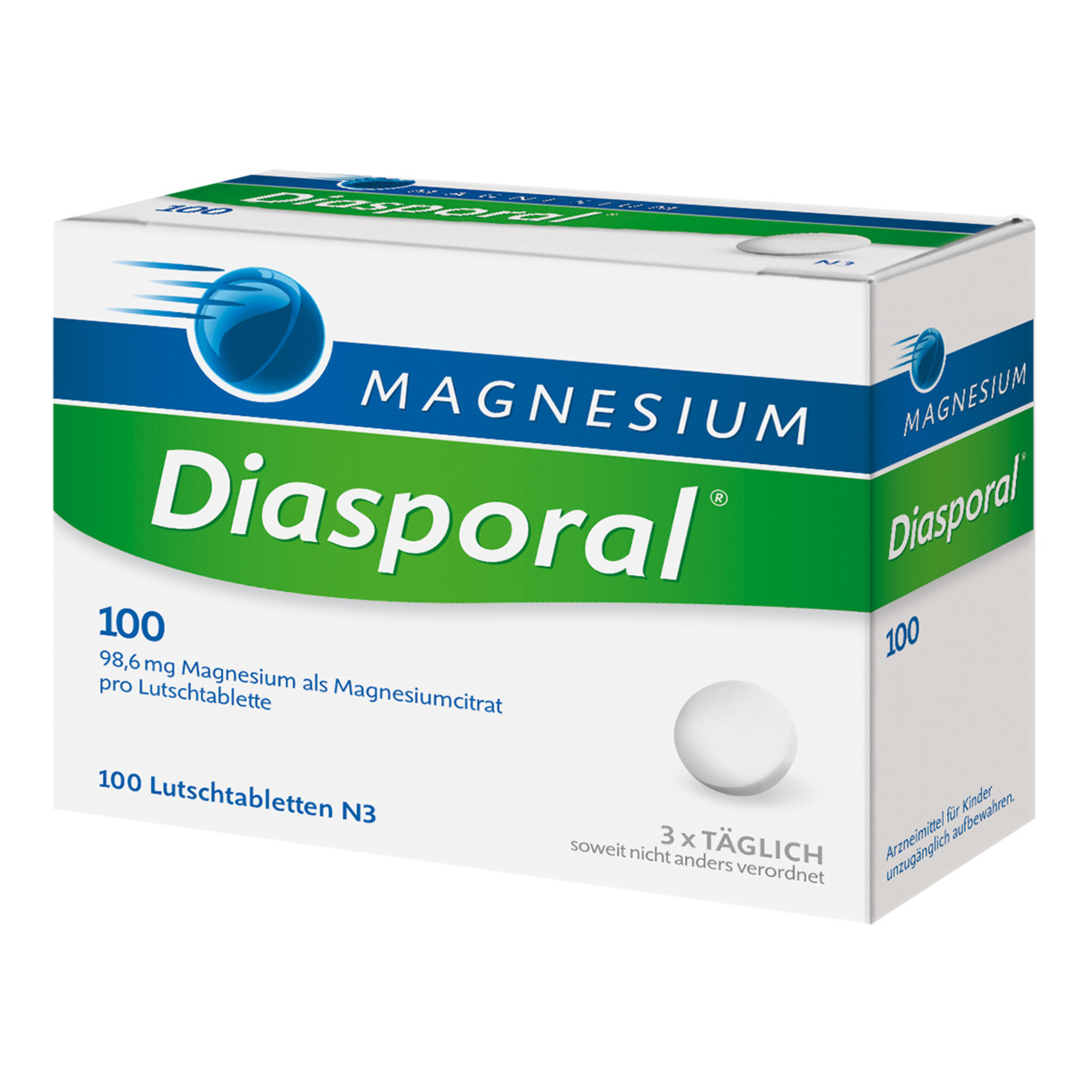 Abbildung für MAGNESIUM DIASPORAL 100 Lutschtabletten