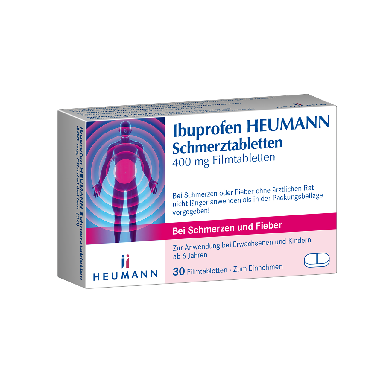 Abbildung für IBUPROFEN Heumann Schmerztabletten 400 mg