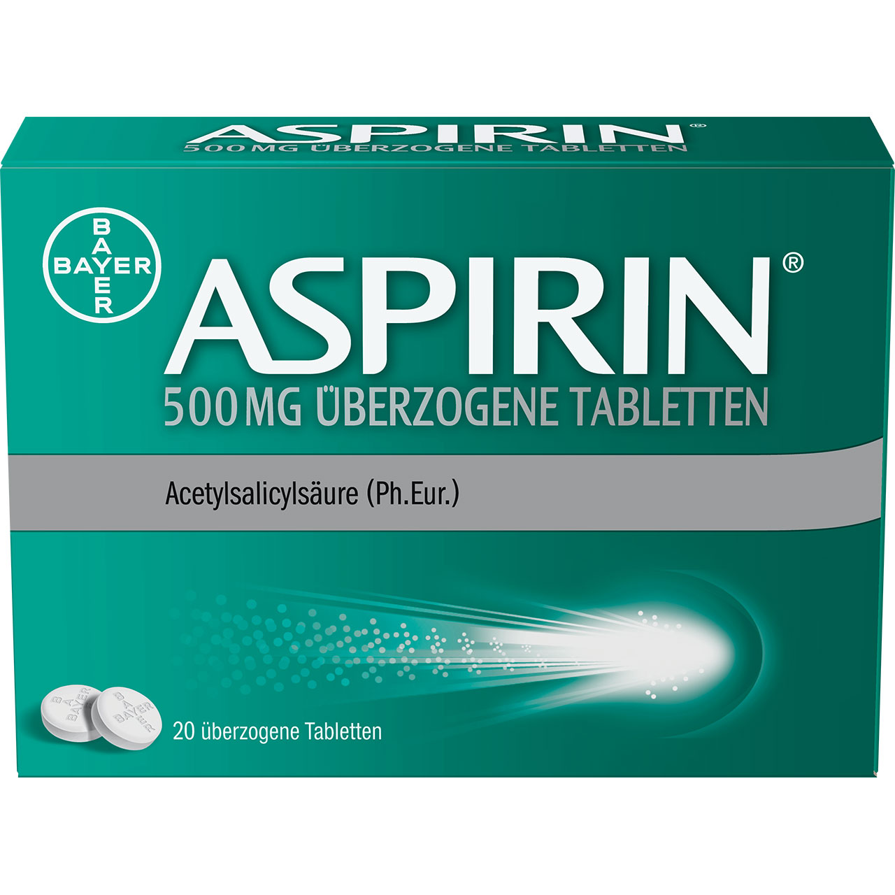 Abbildung für ASPIRIN 500 mg überzogene Tabletten